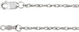 14K White 1.5 mm Rope 7" Chain