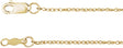 14K Yellow 1 mm Rope 16" Chain