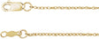 14K Yellow Gold 1 mm Rope 18" Chain