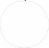 14K White Gold .75 mm Rope 24" Chain