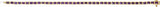 14K Yellow Gold Natural Amethyst Line 7" Bracelet