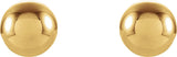 14K Yellow 5 mm Ball Stud Earrings