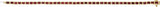 14K Yellow Gold Natural Mozambique Garnet Line 7" Bracelet