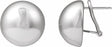 Sterling Silver 18 mm Electroform Domed Earrings