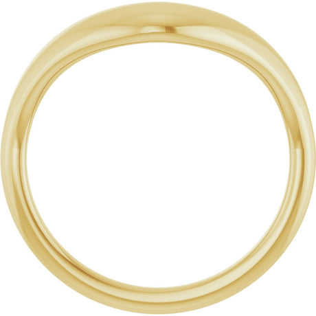 14K Yellow Gold Contour Band