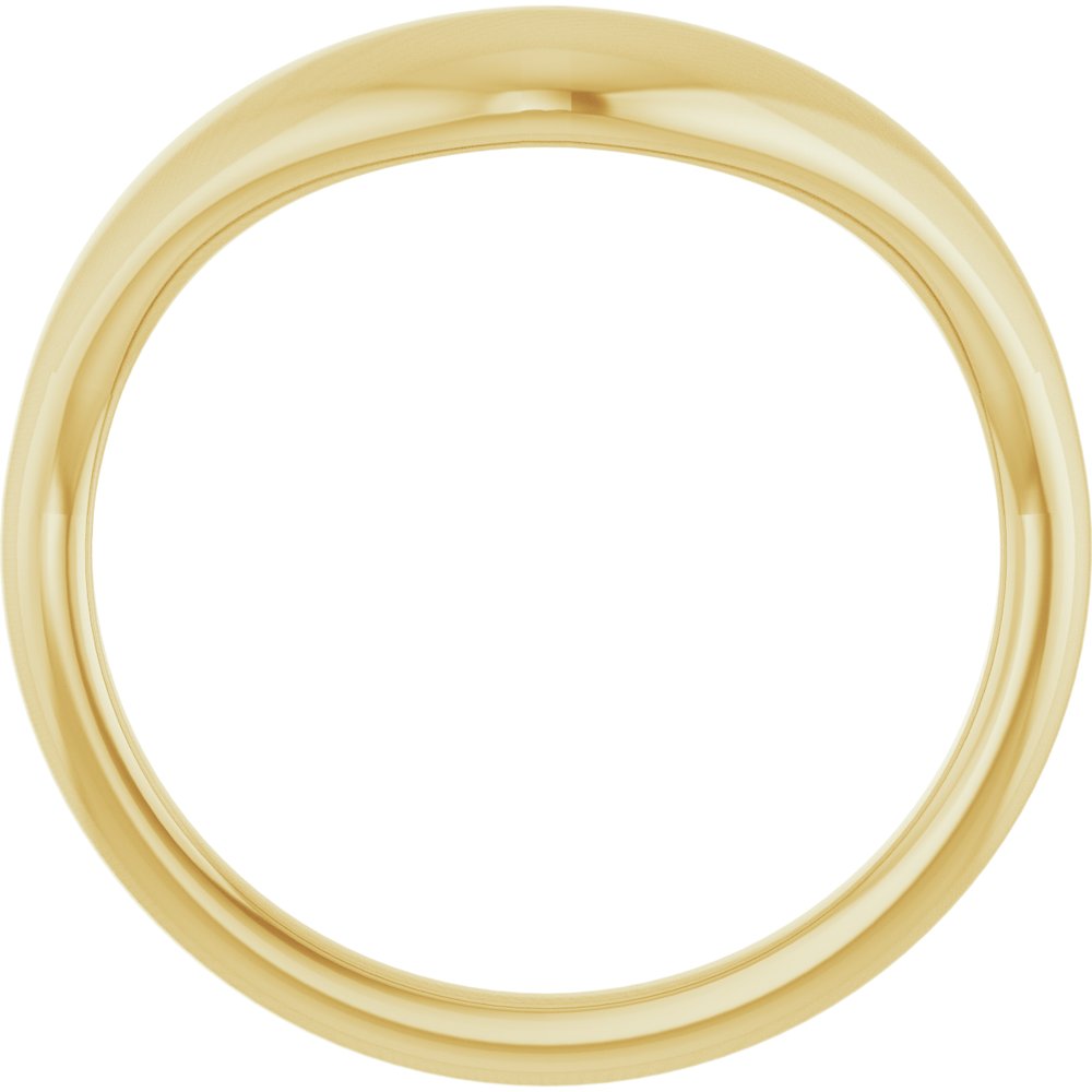 14K Yellow Gold Contour Band