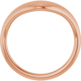 14K Rose Gold Contour Band