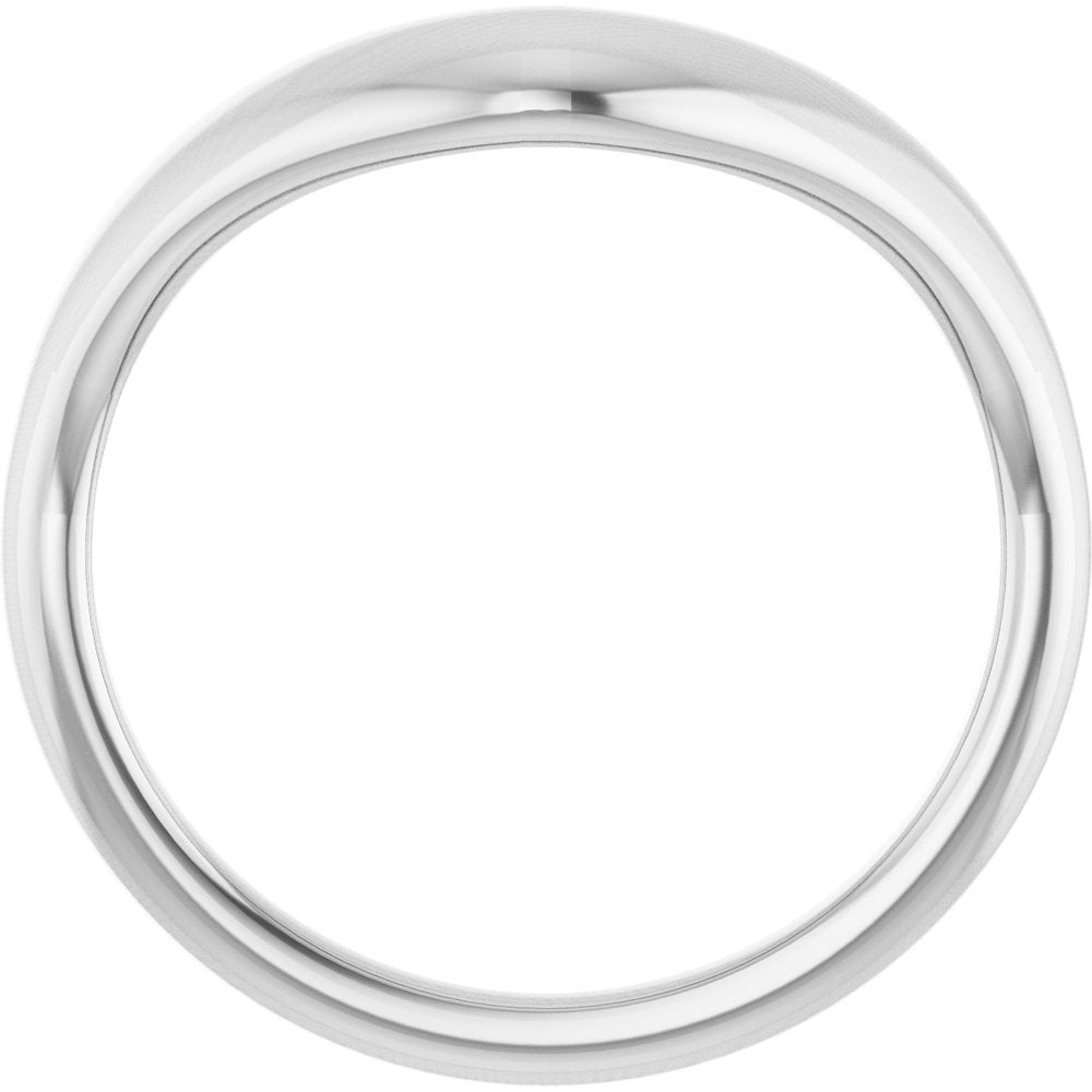 Sterling Silver Contour Band