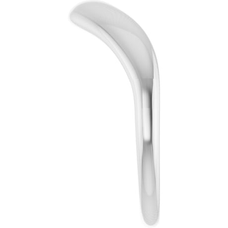 14K White Gold Contour Band