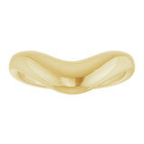 14K Yellow Gold Contour Band