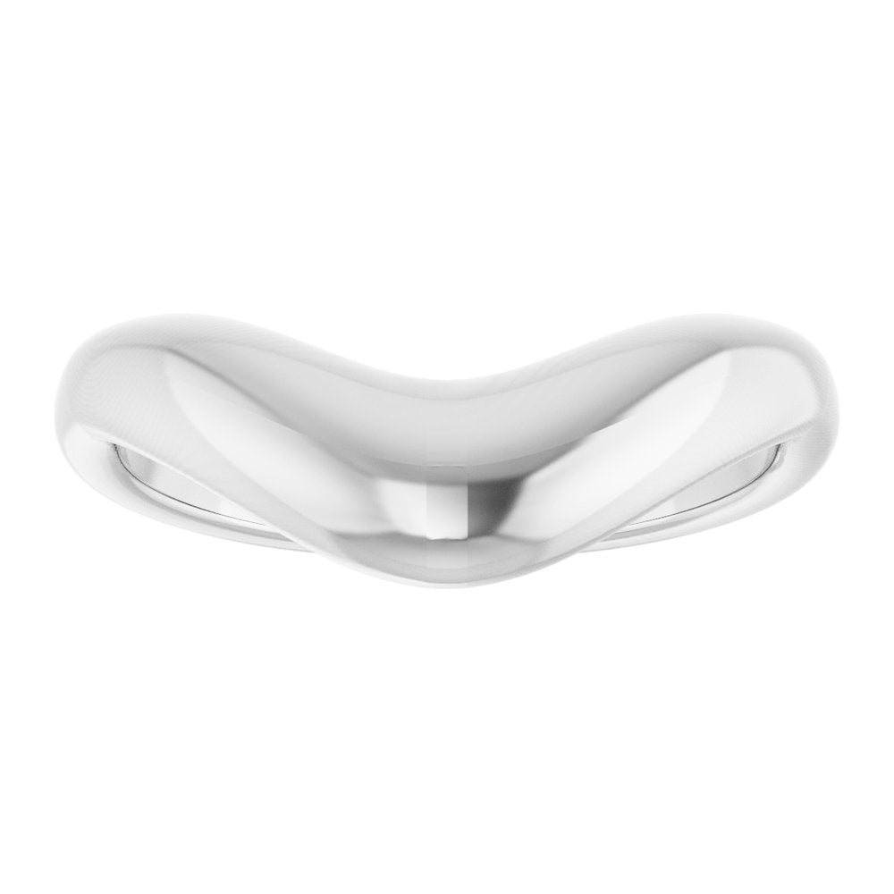 Sterling Silver Contour Band