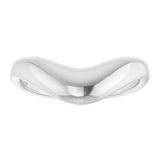 Sterling Silver Contour Band