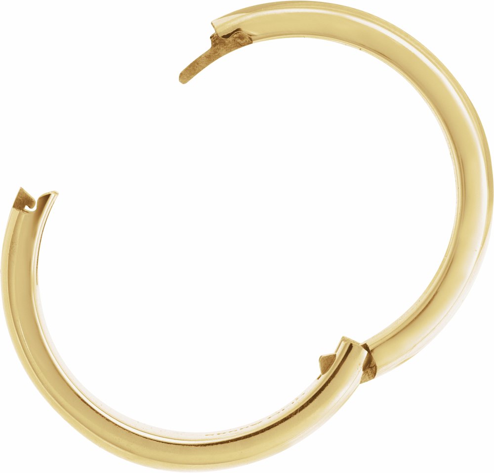 14K Yellow 8 mm CLIQ® Hinged Adjustable Band Size 7.5