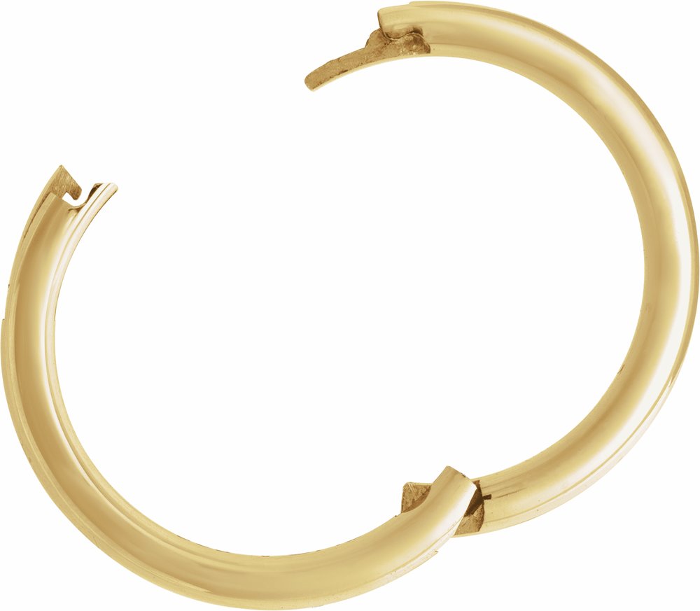 14K Yellow Gold 4 mm CLIQ® Hinged Adjustable Half Round Comfort-Fit Band Size 8