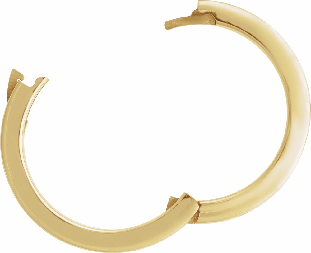 14K Yellow Gold 4 mm CLIQ® Hinged Adjustable Flat Band Size 7.5