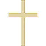 14K Yellow Gold 15x9.5 mm Cross Pendant