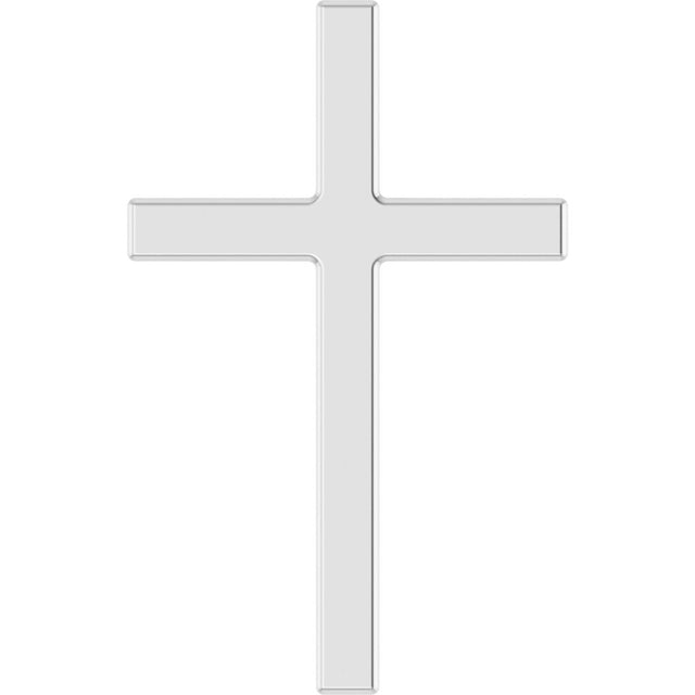 Sterling Silver 15x9.5 mm Cross Pendant