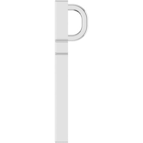 14K White Gold 15x9.5 mm Cross Pendant