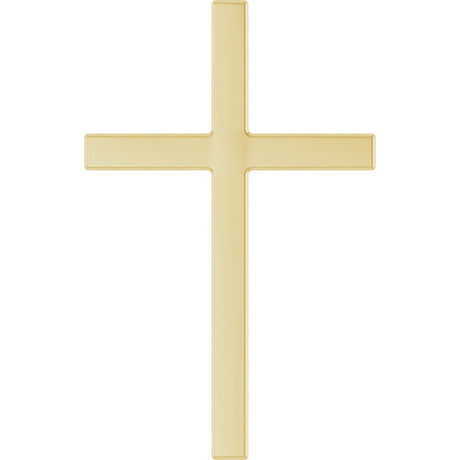 14K Yellow Gold 33x20.9 mm Cross Pendant