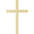14K Yellow Gold 33x20.9 mm Cross Pendant