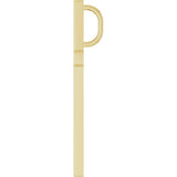 14K Yellow Gold 33x20.9 mm Cross Pendant