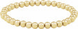 14K Yellow Gold-Filled 5 mm Elastic Bead 6 1/2" Bracelet