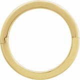 14K Yellow Gold 4 mm CLIQ® Hinged Adjustable Flat Band Size 7.5