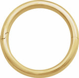 14K Yellow Gold 4 mm CLIQ® Hinged Adjustable Half Round Comfort-Fit Band Size 8