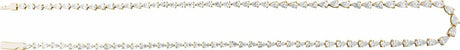 14K Yellow Gold 10 CTW Lab-Grown Diamond Line 16" Necklace