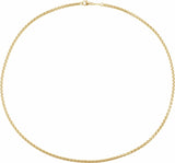 14K Yellow Gold-Filled 1.8 mm Rounded Box 16" Chain