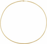 14K Yellow Gold-Filled 1.8 mm Rounded Box 24" Chain