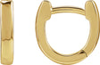 14K Yellow Gold 10 mm Hinged Hoop Earrings
