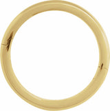 14K Yellow 8 mm CLIQ® Hinged Adjustable Band Size 7.5