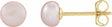 14K Yellow Gold Cultured Pink Freshwater Pearl Earrings