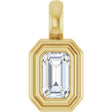 14K Yellow Gold 1/3 CT Lab-Grown Diamond Charm/Pendant