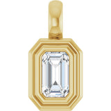 14K Yellow Gold 1/3 CT Lab-Grown Diamond Charm/Pendant