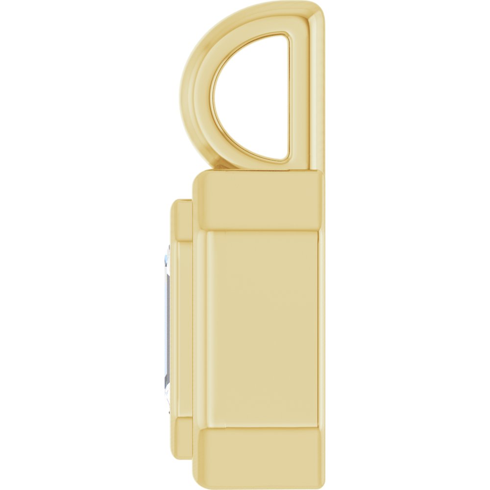 14K Yellow Gold 1/3 CT Lab-Grown Diamond Charm/Pendant