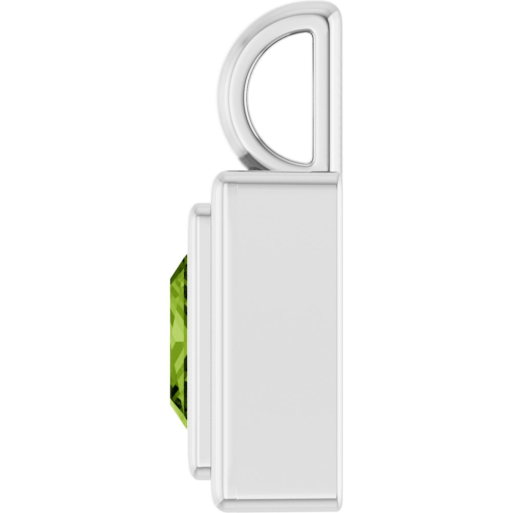 Sterling Silver Natural Peridot Charm/Pendant