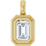 14K Yellow Gold 5/8 CT Lab-Grown Diamond Charm/Pendant