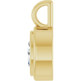 14K Yellow Gold 3/8 CT Lab-Grown Diamond Charm/Pendant
