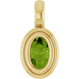 14K Yellow Gold Natural Peridot Charm/Pendant
