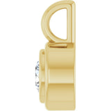 14K Yellow Gold 1/4 CT Lab-Grown Diamond Charm/Pendant