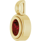 14K Yellow Gold Natural Mozambique Garnet Charm/Pendant