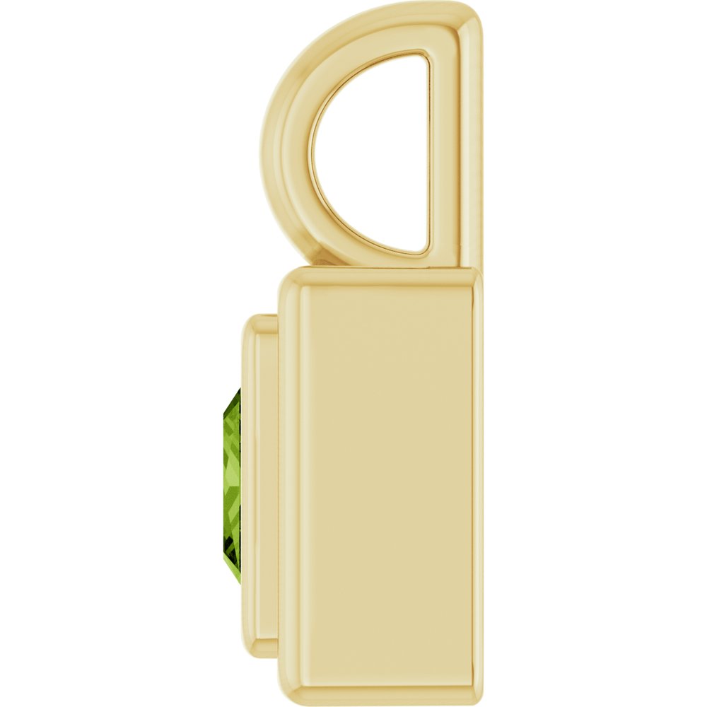 14K Yellow Gold Natural Peridot Charm/Pendant
