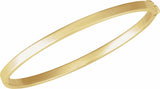 14K Yellow Hinged 7" Bangle Bracelet