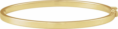 14K Yellow Hinged 7" Bangle Bracelet