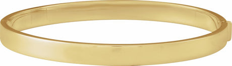 14K Yellow Hinged 7" Bangle Bracelet