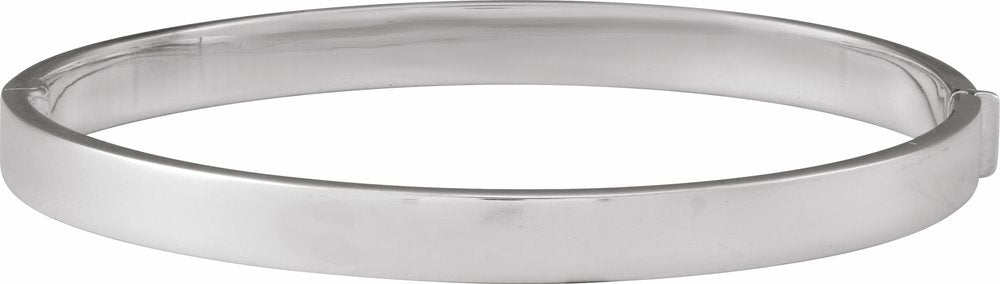 Sterling Silver Hinged 7" Bangle Bracelet