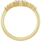 14K Yellow Gold 1/4 CTW Lab-Grown Diamond Contour Band
