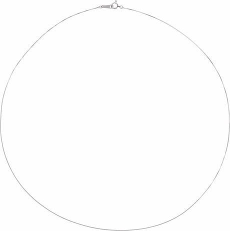 Platinum .5 mm Box 18" Chain